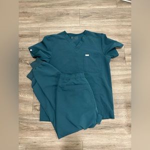 Figs Mens Caribbean Blue Medium Set